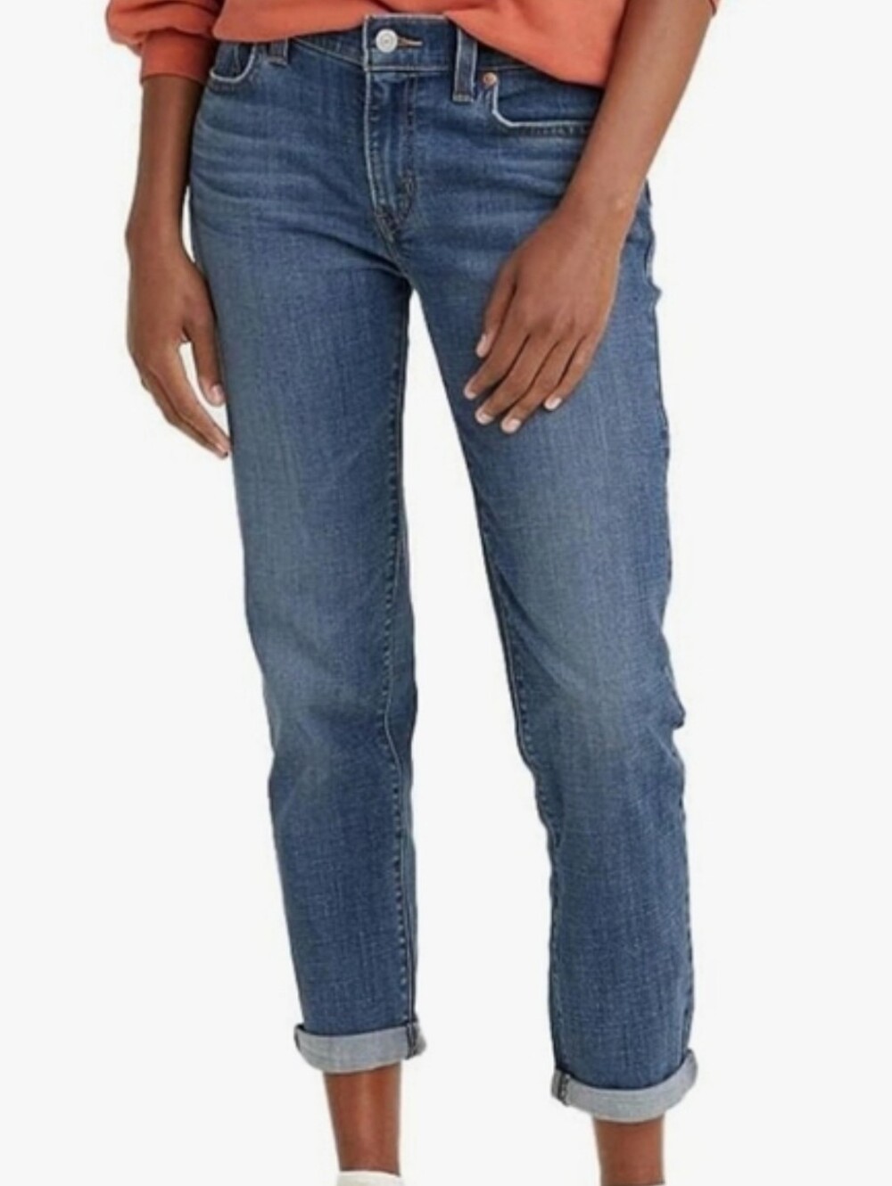 Levi's Boyfriend Fit Jeans Women's Size 30 Blue Stretch Denim Classic Casual